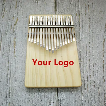 Prilagodite Svoj Logotip 17 Tipke Kalimba Palec Klavir Ki Jih Enoten Odbor Visoko Kakovostnega Lesa Telo Glasbeni Instrument