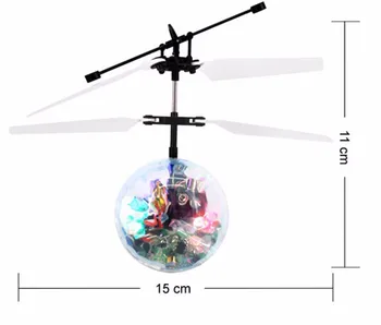 Priporočamo, Indukcijsko Letenje Flash Žogo Igrače, Daljinski upravljalnik RC Helikopter, ki Plujejo pod Quadcopter Brnenje Otroci Igrače Fairy Doll Najboljših Daril