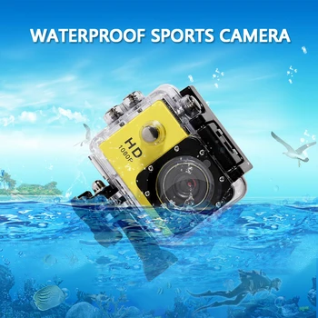 Profesionalni Šport Na Prostem Delovanje Fotoaparata Pod Vodo Mini Kamera Nepremočljiva Zaslon Več Barve Vodoodporna Video Snemanje