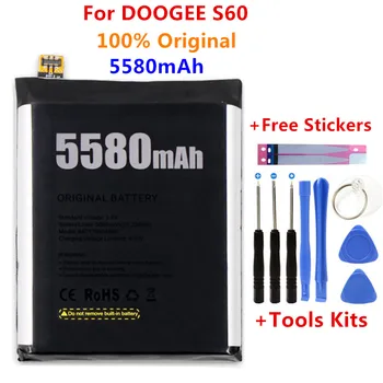 Prvotne Novo Za DOOGEE S60 Zamenjava 5580mAh pomožno baterijo za DOOGEE S60 Pametni Telefon baterije Bateria+Darilo Orodja