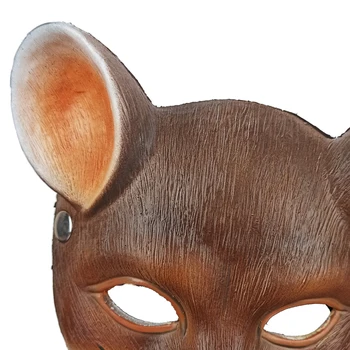Pustne Maske Miško Polovico Obraza, Cosplay Mačka Masko Usnje Halloween Maškarada Carnival Party Maske Odraslih Igra