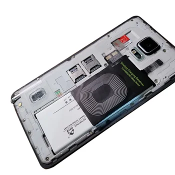 Qi Brezžični Polnilnik Sprejemnik Za Samsung Galaxy Note 4 S5 S4 Note4 z Višjo Kakovost Tuljavo, ki Veljajo za Qi Polnjenje Pad