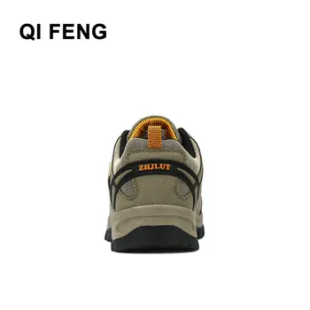 QIFENG Moški Nepremočljiva Prostem Pohodništvo Čevlji za Hojo, Tek, Treking, Plezanje Šport Čevlji Za Unisex Strokovno Pohodništvo Čevlji