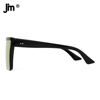 Ravno Top Ščit sončna Očala Ženske Moški Kvadratnih Ogledalo Rimless sončna Očala za Ženske, Moške UV400