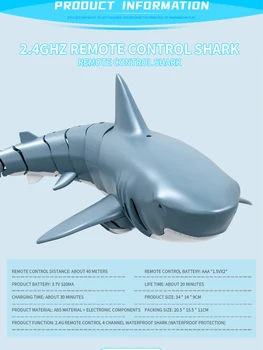 RC Shark Trajne Rib Čoln 4 CH Podmornica Radijski Daljinski Nadzor Elektronskih Igrač Otroci Darilo za Rojstni dan za Otroke 6955