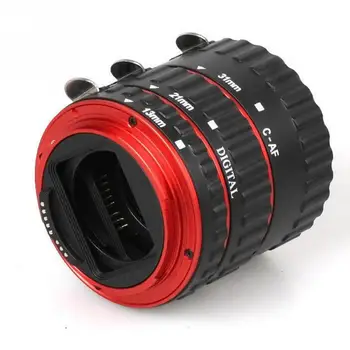 Rdeča Objektiva Adapter Gori Auto Focus AF Makro Podaljšek Cevi Tesnilo za Canon EF-S Objektiv T5i T4i T3i T2i 100D 60D 70 D 550D 600D 6D 7D