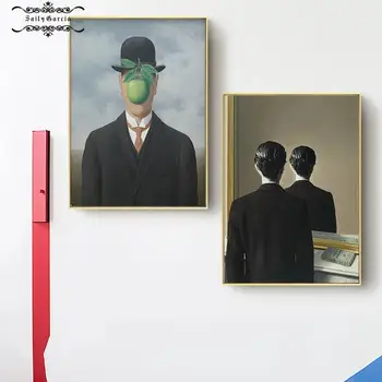 Rene Magritte Platno Slikarstvo Nadrealizma Klasičnih Umetnine, Razmnoževanje, Tiskanje Plakatov in Stenskih slikah, za Dom Cuadros Dekor