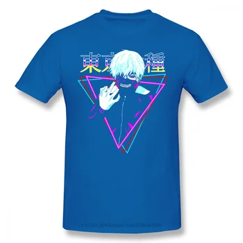 Retro Design Bistvene Krpo Tiskanja Crewneck Bombaža T-Shirt Tokyo Ghoul Temno Fantasy Serije Anime Zgornji Deli Oblačil Za Moške, Modni Ulične