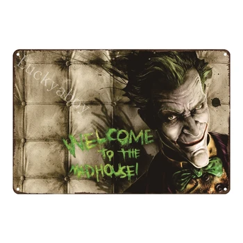 Retro Kovinski Tin Prijavite Filmski Plakat Strip Joker, Pub, Bar, kavarna Doma Plaketo Letnik Wall Art Dekor AL040