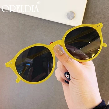 Retro Zakovice Okrogle Oranžne Sončna Očala Ženske Moški 2020 Moda Črna Sončna Očala Ženske Očala Retro Candy Barve V Senci Sončna Očala