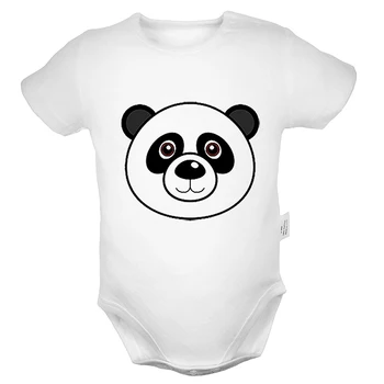 Risanka gong Fu Panda Natisnjeni 6-24M Newborn Baby Dekle Fantje Oblačila, Kratek Rokav Poletje Romper Jumpsuit Obleke Bombaž