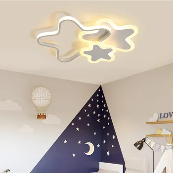 Roza/Bela LED Stropni chandelie Luči Za otroško sobo Dekleta soba led techo napeljave Moderen lestenec led luči stropne
