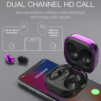 S6 Plus Bluetooth Slušalke Glasbe Vodotesne Slušalke Slušalka Šport Čepkov Za Iphone Huawei NASPROTNEGA Xiaomi TWS Brezžične Slušalke 4019