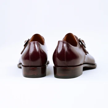 Saint Sharon Menih čevlji usnje obleka, čevlji poročni urad visoke kakovosti moške luksuzni poslovni plus velikost usnjeni čevlji