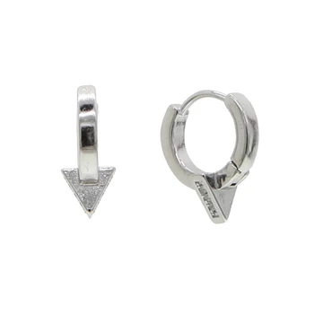 Sdzstone 2020 Moda 925 Sterling Srebro 11 mm Trikotnik Stud Earing Uhani Za Ženske Božično Darilo korejski Nakit