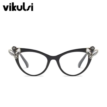 Seksi Beli Okvir Očala, Okviri Za Ženske Modni UV400 Očala za Kratkovidnost Oblikovalec blagovne Znamke Diamond Mačka Oči Očala Okvirji 24892