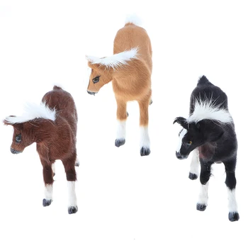 Simulacija Specializiranimi Za Umetno Krzno, Konj/ Mačka Model Otroci Izobraževalne Igrače, Ročna Dela Zbirko Doma Ornament