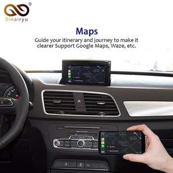 Sinairyu Poprodajnem A1 Q3 MMI RMC OEM Wifi Brezžični Apple CarPlay Vmesnik za Natikanje za Audi z Zaslonom na Dotik Vzvratno Kamero