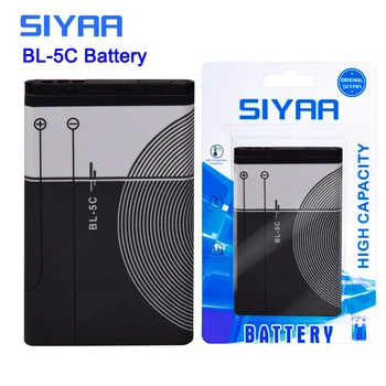 SIYAA Originalno baterijo BL-5J BL-4C boste baterijo BL-5B BL-5C Za Nokia 6100 5070 N70 Lumia 520 5230 X6 Xpress Music N900 C3 BL 5J Baterije