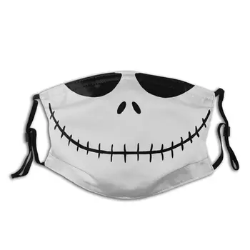 Skellington Nasmeh Halloween Stroj Usta Masko s Filtrom Proti Meglica Hladno Dokaz Poliester zaščitni Pokrov Respirator