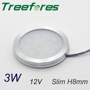 Slim 3W 12V 24V Mini LED Svetilka Downlight CE, RoHS Doma Hotel Strop Spot Luči Kabinet Razsvetljavo 280Lm Ce, RoHS