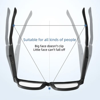 Smart Bluetooth Anti-modra Svetloba Klic Očala Brezžične Bluetooth Slušalke 5.0 Binaural Mini Klica Mobilni Telefon Univerzalna Očala