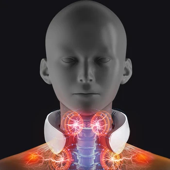 Smart impulza Električna Vratu, Ramen Massager tri-glava polnjenje Lajšanje Bolečin Orodje za Sprostitev Vratnih Vretenc Fizioterapija