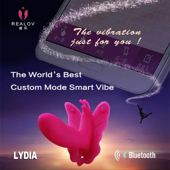 Smart REALOV APP Brezžični Vibrator Nosljivi Hlačne Bluetooth Daljinsko upravljanje G-spot Klitoris Stimulator Sex Igrača Massager za Ženske