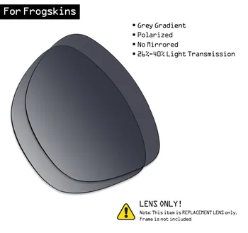 SmartVLT Polarizirana sončna Očala Zamenjava Leč za Oakley Frogskins - Siva Gradient Odtenek
