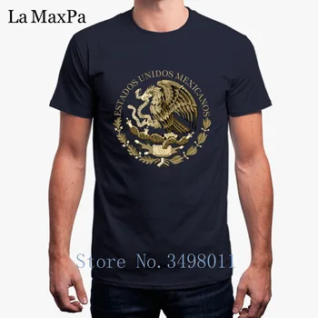 Smešno T Shirt Mehika Zastavo Pečat V Sepia Tshirt za Moške Obleke, O-Vratu Poletja 2018 Homme T-Shirt Človek S-3xl Hip Hop