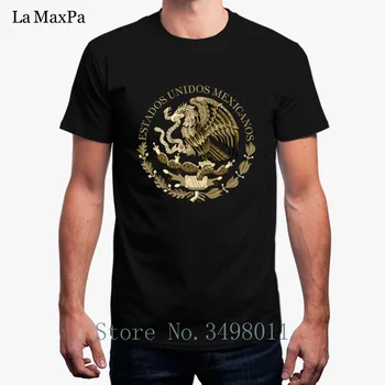 Smešno T Shirt Mehika Zastavo Pečat V Sepia Tshirt za Moške Obleke, O-Vratu Poletja 2018 Homme T-Shirt Človek S-3xl Hip Hop