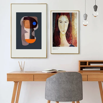 Sodobna Geometrijo Amedeo Modigliani Ženska Mattis Skica Platno, Tisk Slikarstvo Plakat Stenske Slike za Dnevna Soba Dekoracijo Doma