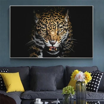 Sodobne Dom Dekor Noč Cheetah Platno Wall Art Natisne Divje Tiger Živali HD Slika Na Platnu Slikarstvo Plakate Za dnevno Sobo