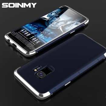 Soinmy S9 Shockproof Oklep Primeru Telefon Za Samsung Galaxy S9 Primeru Kovinski Okvir Težko PC Zadnji Pokrovček Za Galaxy S9 plus Fundas Coques