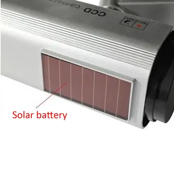 Solar Power LED CCTV Kamere Lažne Varnostne Kamere na Prostem Lutke Nadzor LESHP 44786