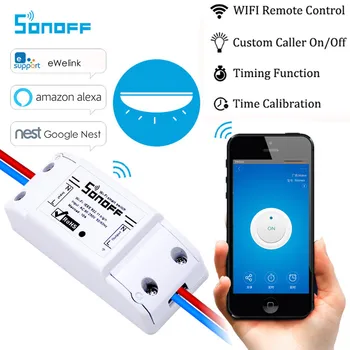 Sonoff Pametnega Doma WiFi Brezžično Stikalo Modul Za Apple Za Android APP Nadzor Podpira WiFi omrežja