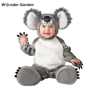 Sprašujem Vrt Novega Malčka Newborn Baby Boy Srčkan Koala Kostum Halloween Obleko gor Kostum Obleko