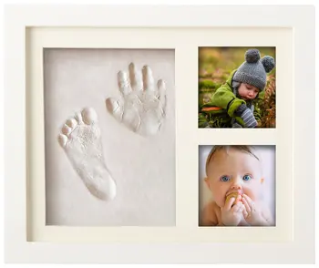 Srčkan Baby Foto okvir DIY handprint Tiskarsko Sušenje Zraka Mehko Glino Odtis Otroci Litje Starš-otrok strani inkpad prstnih odtisov