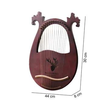 Stranka Zabava Masivnega Lesa Jasen Zvok Konkavno Oblikovanje Jelena Oblikovan Glasbeni Instrument, 6 Strune Liro Harfo Potovanja Prenosni
