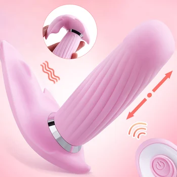 Strapon Teleskopsko Dildo, Vibrator Z Brezžičnim Daljinskim Dildo Metulj Vibrator Sex Igrača Za Ženske G Spot Klitoris Analni Stimulator