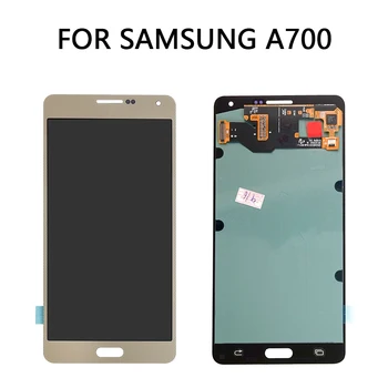 Super AMOLED zaslon LCD Za Samsung A700F Galaxy A7 Zaslon, Zaslon na Dotik, Računalnike A700F A700M Za Samsung A7 čelnega A700