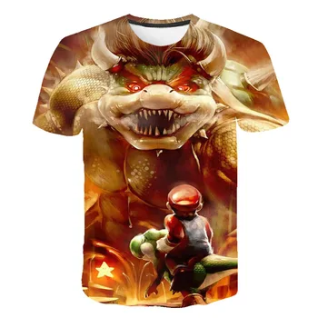 T-shirt 3D tiskanje Super Mario T-shirt, otroški modni T-shirt, fantje in dekleta fashion majica, podporo za prilagajanje.