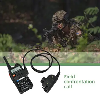 TAC-NEBO taktične vojaške slušalke napajalnik, walkie-talkie PG U94 PRITISNI in govori je primerna za lov zmanjšanje hrupa streljanje slušalke