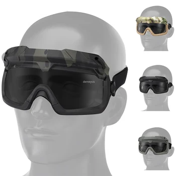 Taktično Očala Windproof Lov Vojaško Streljanje Usposabljanje Očala Varnost Jasno, Zaščitna Pohodništvo Airsoft Boj Proti Vojski Očala