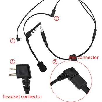 Taktično peltor comtac Y skladu kabel skupščine taktično slušalke opremo, ki je primerna za taktično comtac streljanje slušalke 10098