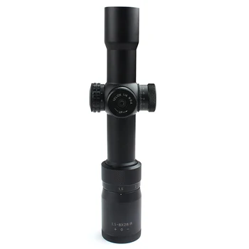 Taktično Riflescope 1.5-8X28 IR Nepremočljiva Optične Pogled Lov Zračno Puško Žice Rangefinder Mil Dot Reticle področje uporabe