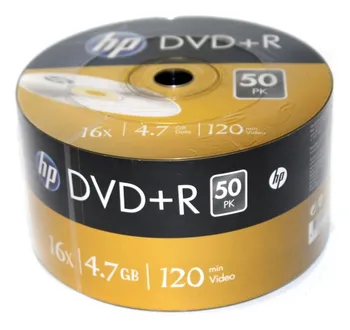 Tarrina DVD+R 16x 4,7 GB 50 UDS HP 3017