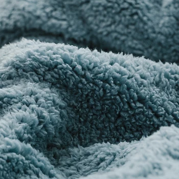 Tekstil doma Odeja Kritje 1pcs Vzglavnik 2pcs Zimske posteljnine določa mehko toplo jagnje kašmir rjuhe kritje trdna runo postelja kritje