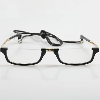 Titana Magnetni Zložljive Obravnavi Očala Pol okvir Objektiv Unsiex Retro Zložljiva Presbyopia Očala Z ohišjem+1.00+1.50+2.00