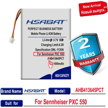 Top blagovne Znamke Novih 1400mAh AHB413645PCT Baterija za Brezžično Slušalko Bluetooth za Sennheiser PXC 550 Baterije